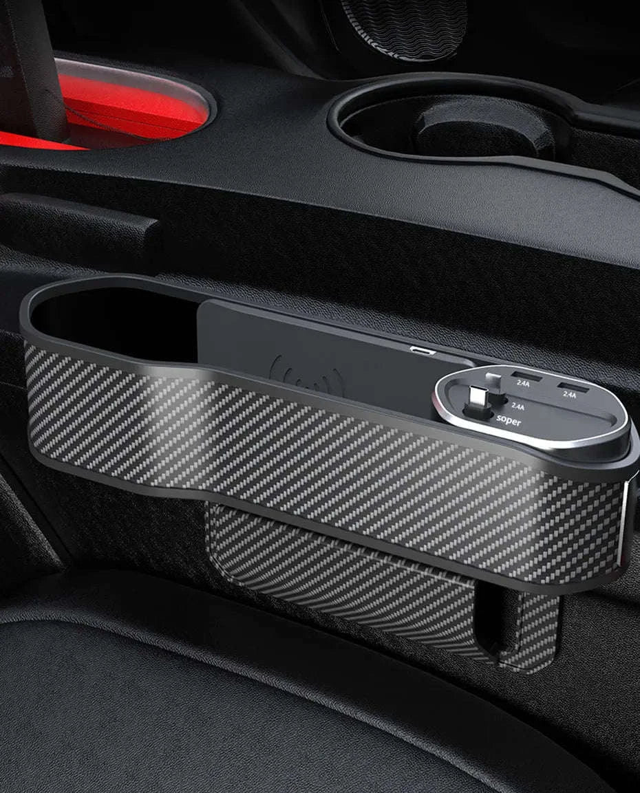Car Seat Gap Organizer with Wireless Charging and Storage Box-Ordinary Type