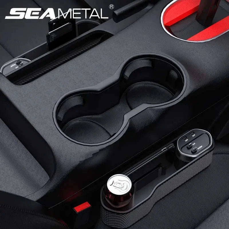 Car Seat Gap Organizer with Wireless Charging and Storage Box-Ordinary Type