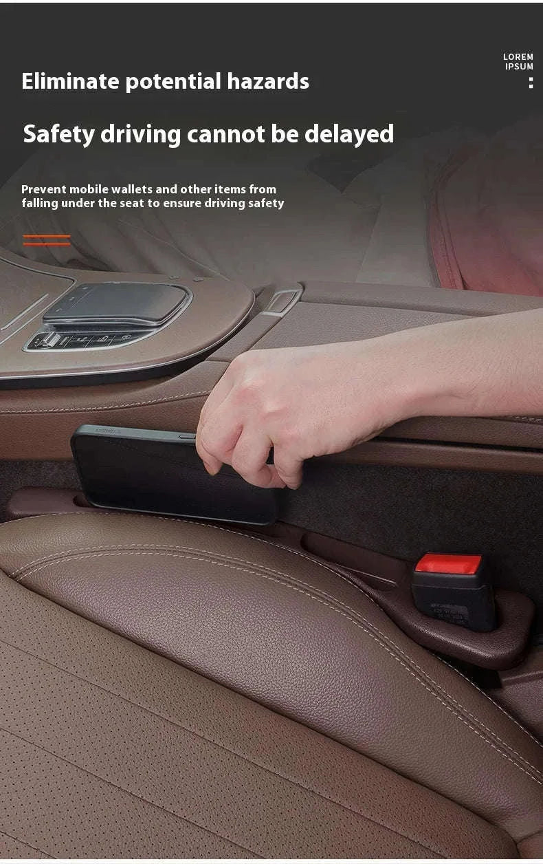 Car Seat Gap Plug and Storage Box for Organized Driving-Red / China Mainland