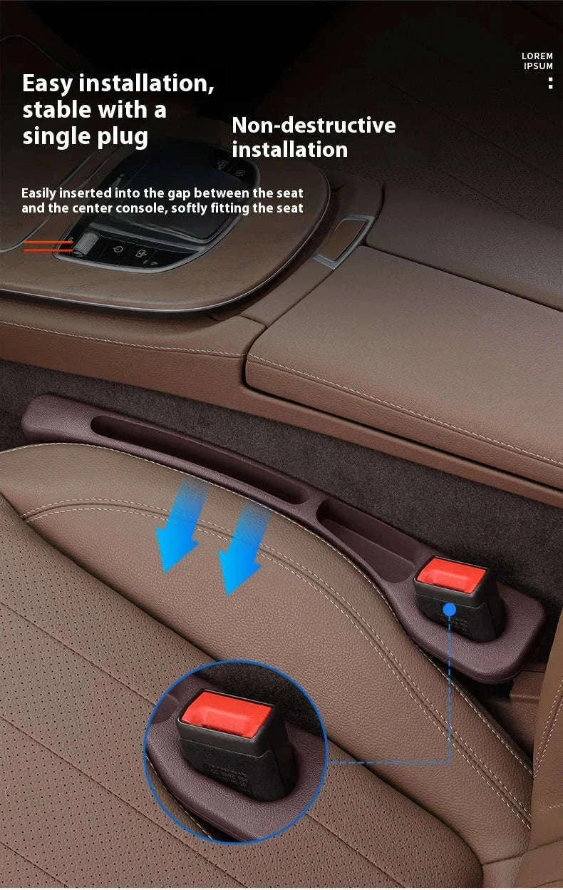 Car Seat Gap Plug and Storage Box for Organized Driving-Red / China Mainland