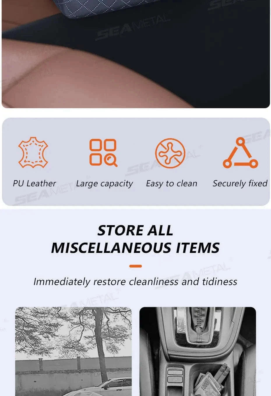 Car Seat Side Storage Bag Organizer-1 pc