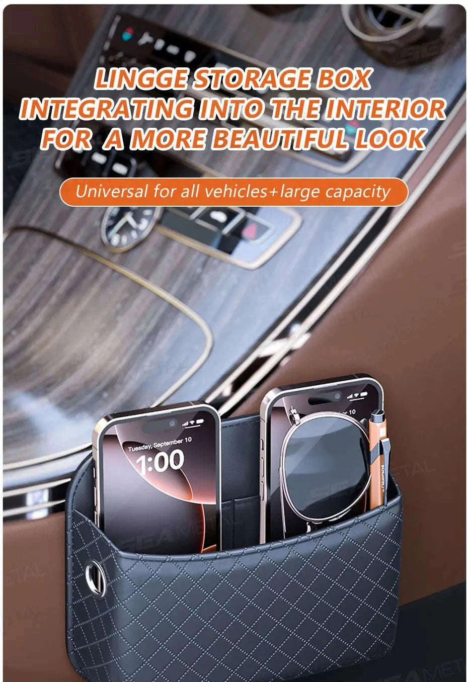Car Seat Side Storage Bag Organizer-1 pc