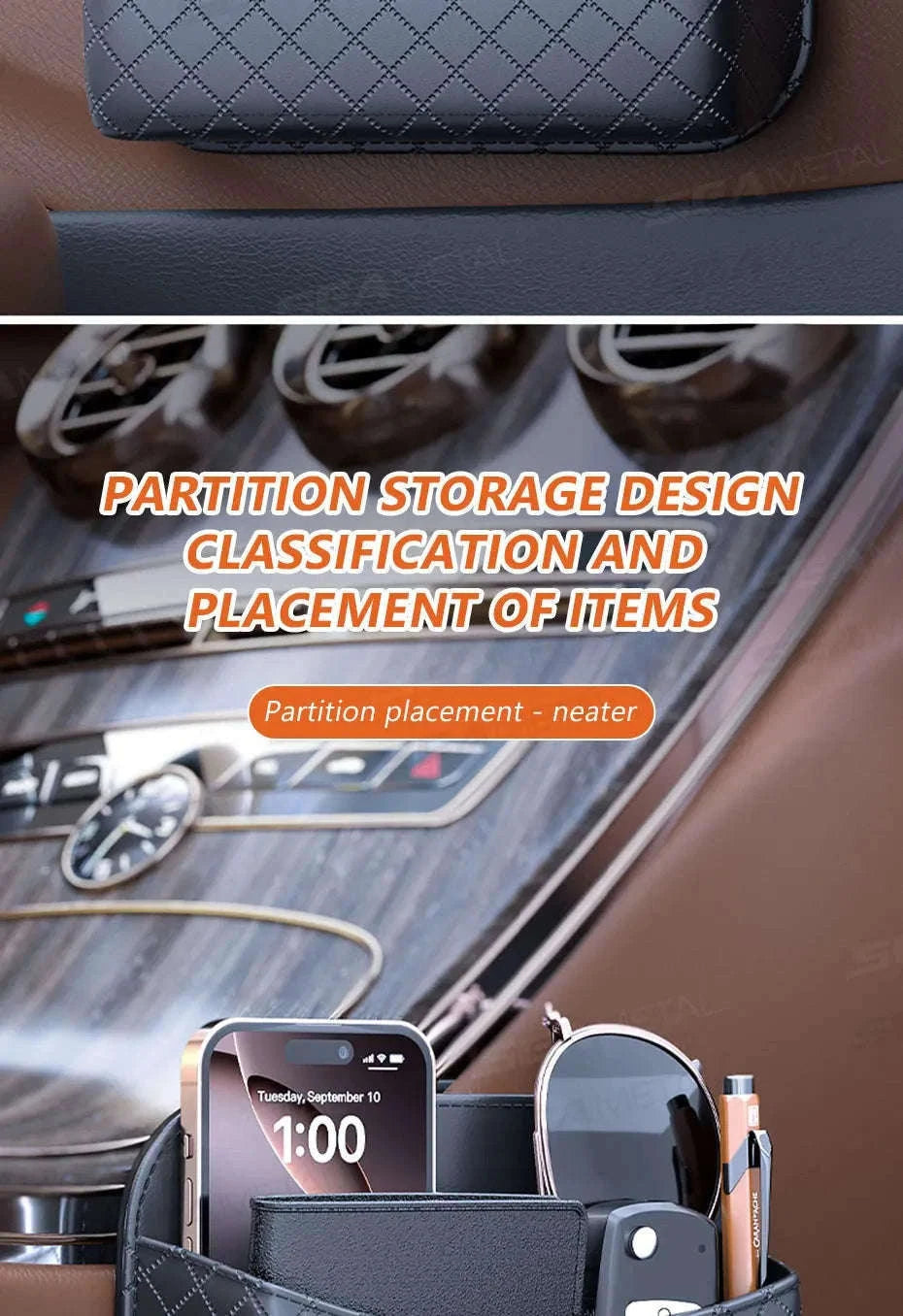 Car Seat Side Storage Bag Organizer-1 pc