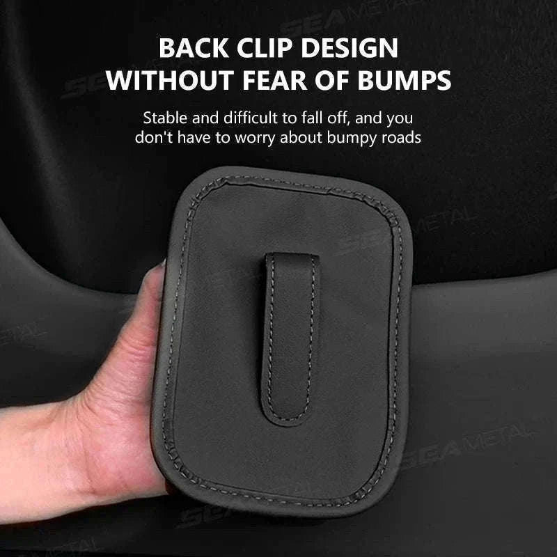 Car Side Door Cup Holder Wear-Resistant Waterproof PU Leather Drink Rack-Wine