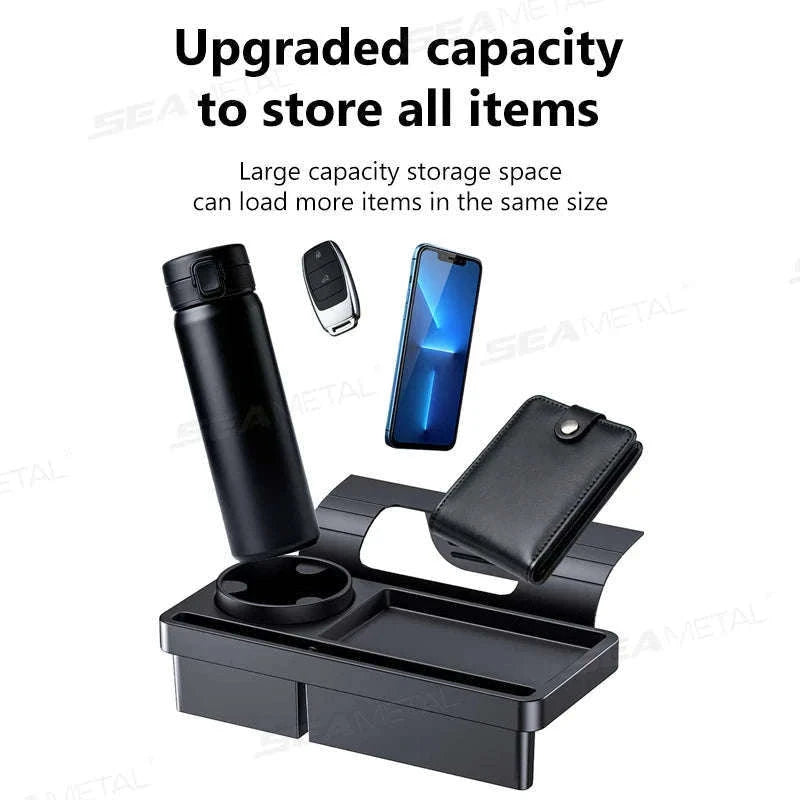 Car Side Door Organizer with Cup and Phone Holder-1pc
