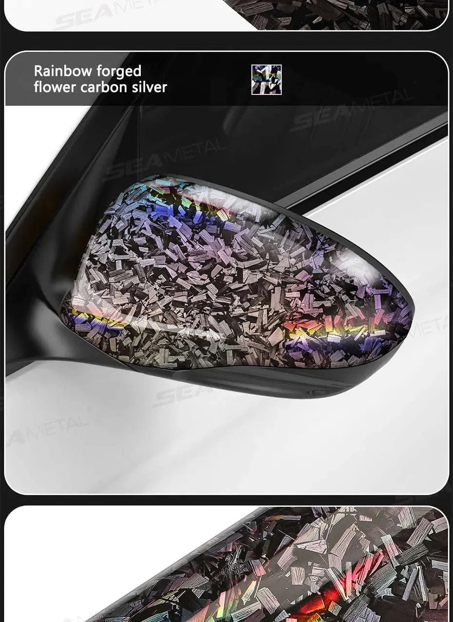 Car Side Mirror Protective Film Anti-Scratch Vinyl Sticker-Black 30x100cm