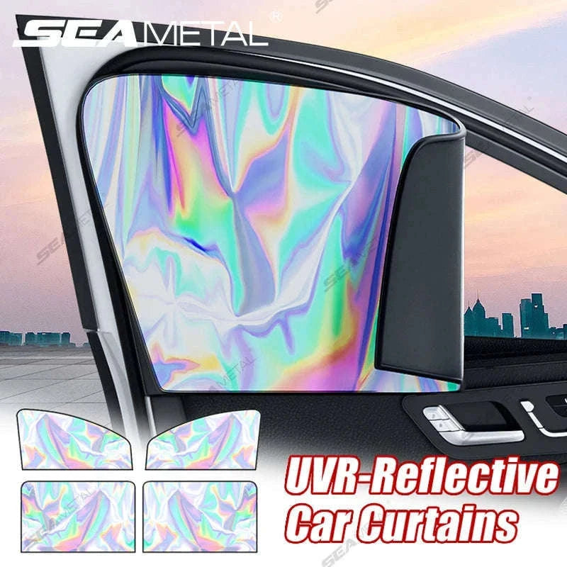 Car Side Window Sun Shade Curtain-Front 2Pcs