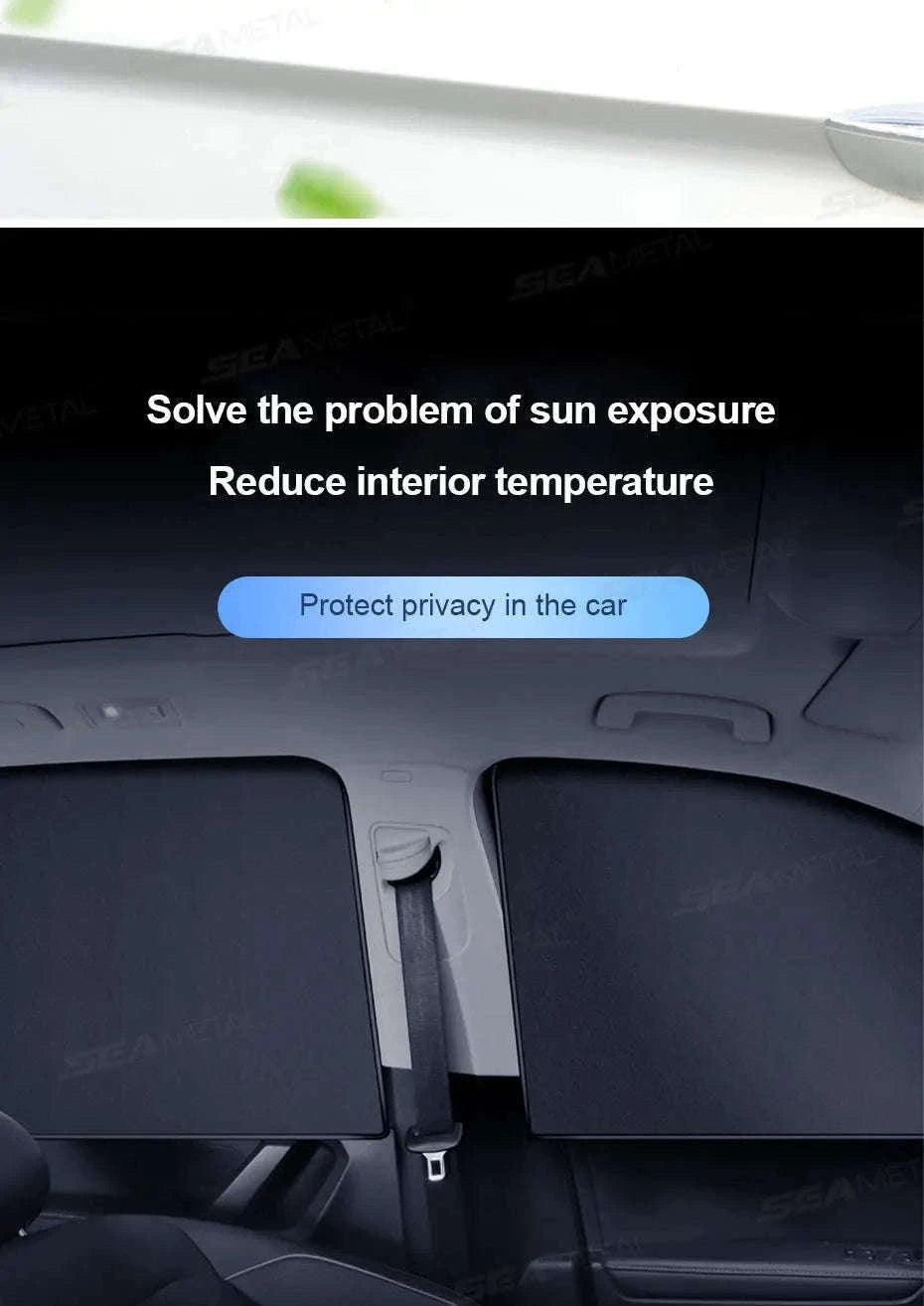 Car Side Window Sun Shade Curtain-Front 2Pcs