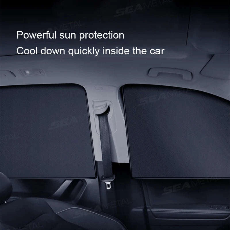 Car Side Window Sun Shade Curtain-Front 2Pcs