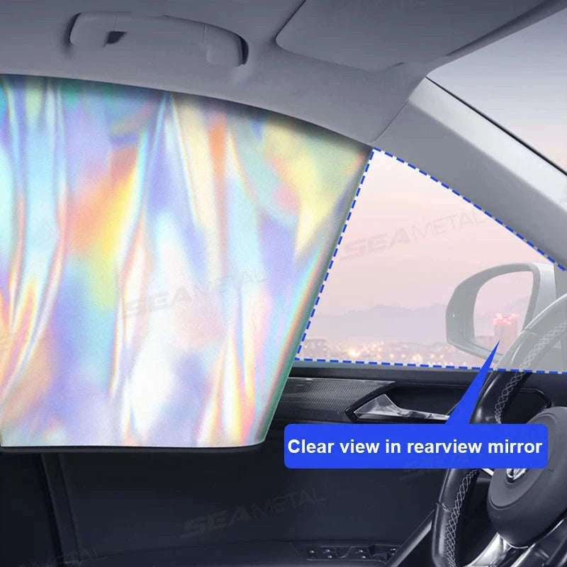 Car Side Window Sun Shade Curtain-Front 2Pcs