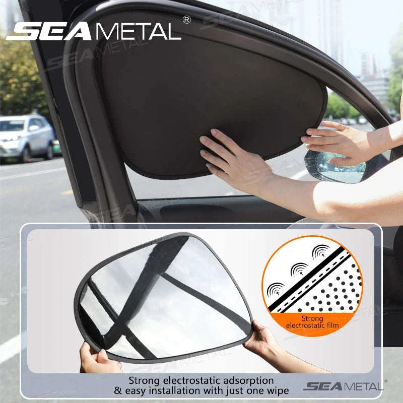 Car Side Window Sun Shade-Front-Rear 4pcs