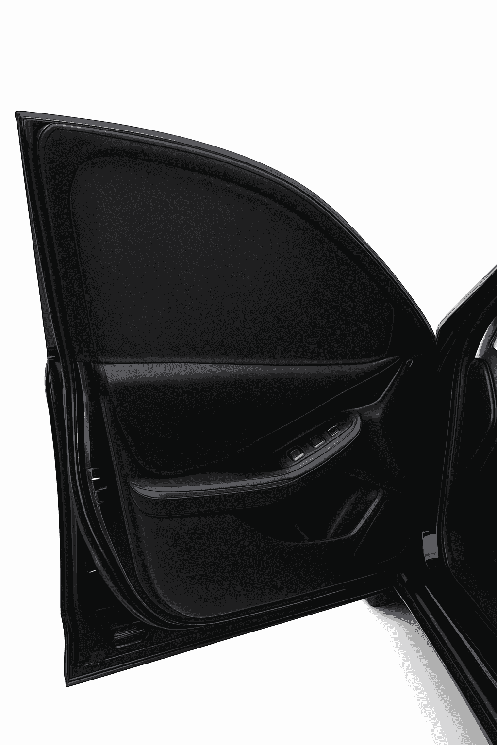 Car Side Window Sun Shade Mesh with Zipper-2pcs front window