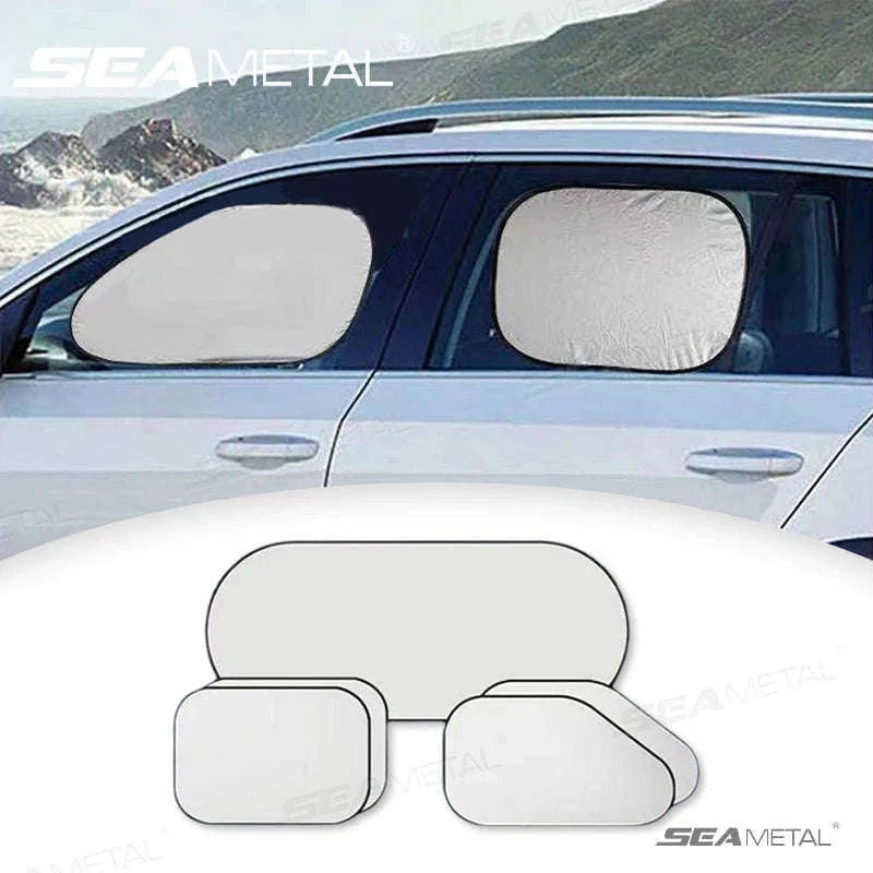 Car Side Window Sun Shade Polyester Sun Protection Cover-Front side window x2
