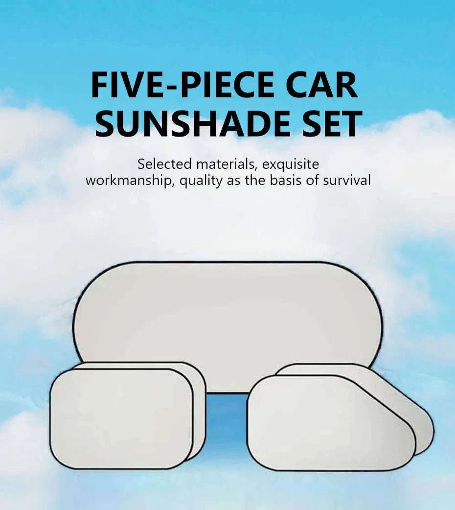 Car Side Window Sun Shade Polyester Sun Protection Cover-Front side window x2