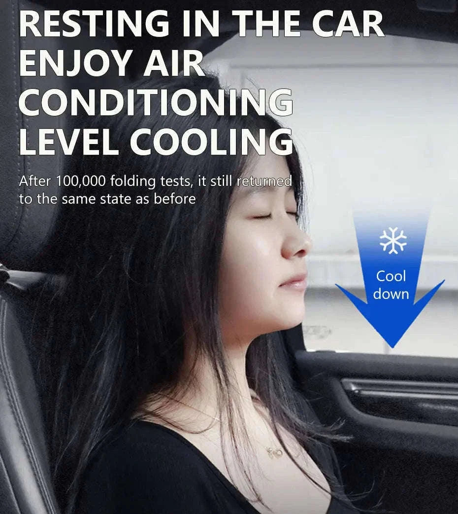 Car Side Window Sun Shade Polyester Sun Protection Cover-Front side window x2