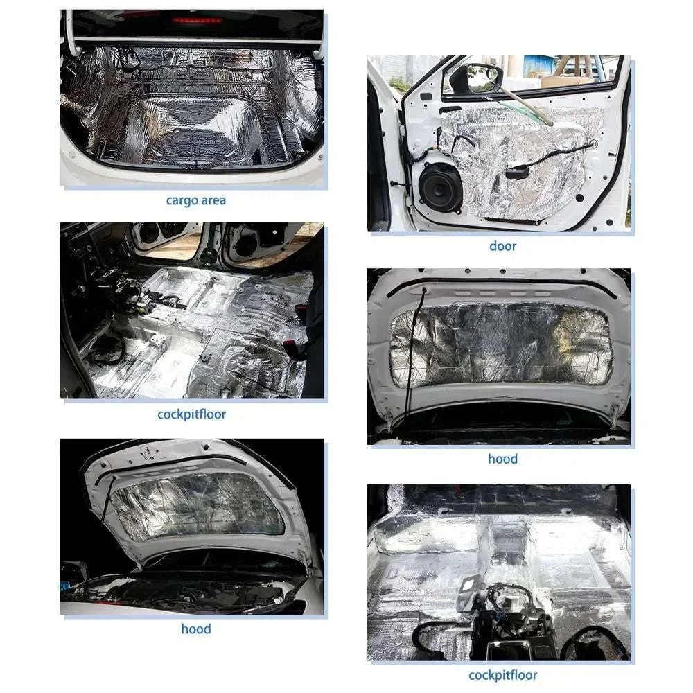 Car Sound Deadener and Thermal Insulation Mat 50x200cm 5/10mm-2000x500x5mm
