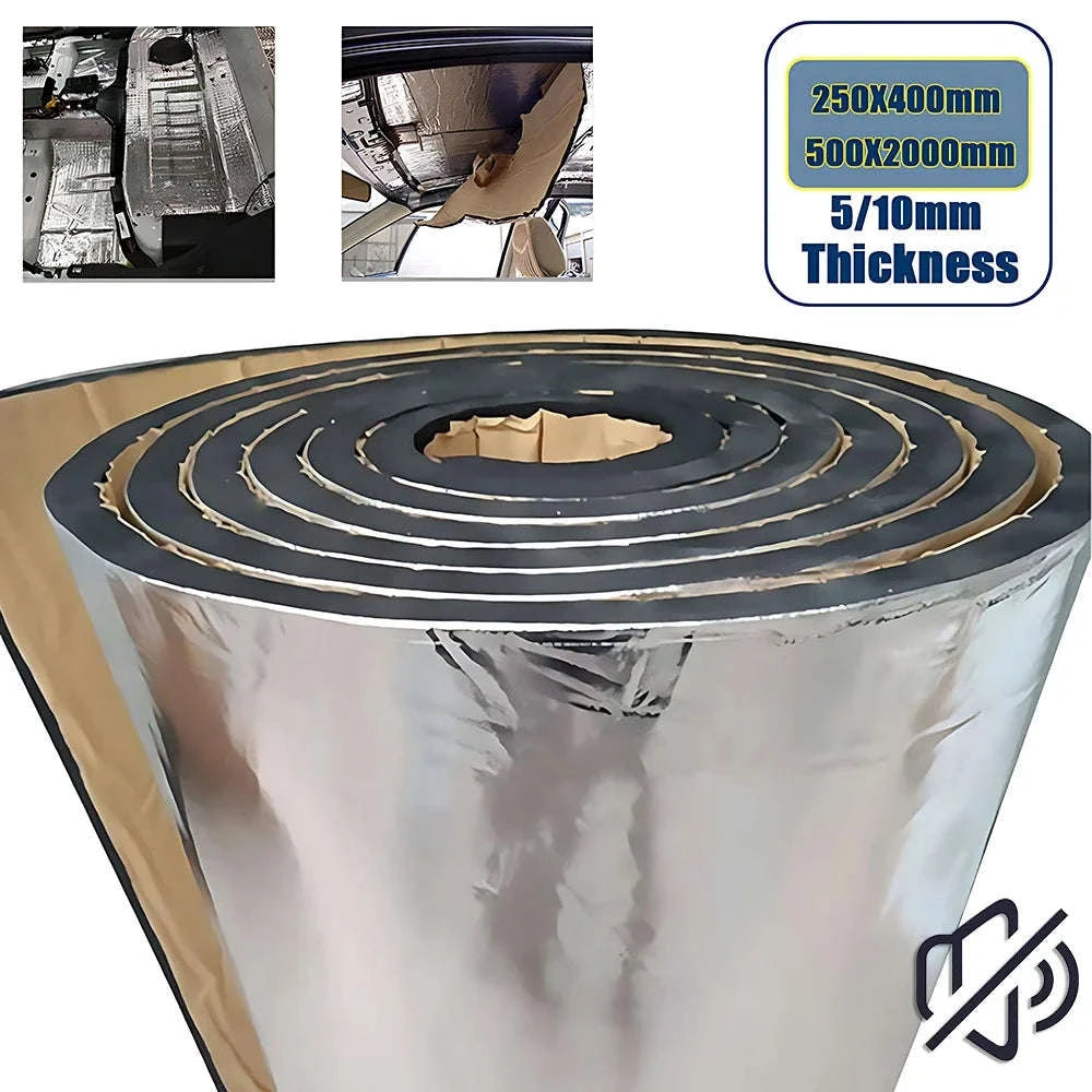 Car Soundproof Mat Heat Noise Insulation Deadening Mat-400x250x10mm / Germany