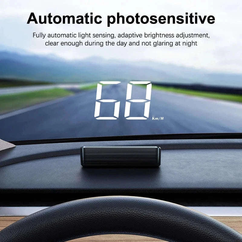 Car Speedometer HUD GPS Windshield Display-Green