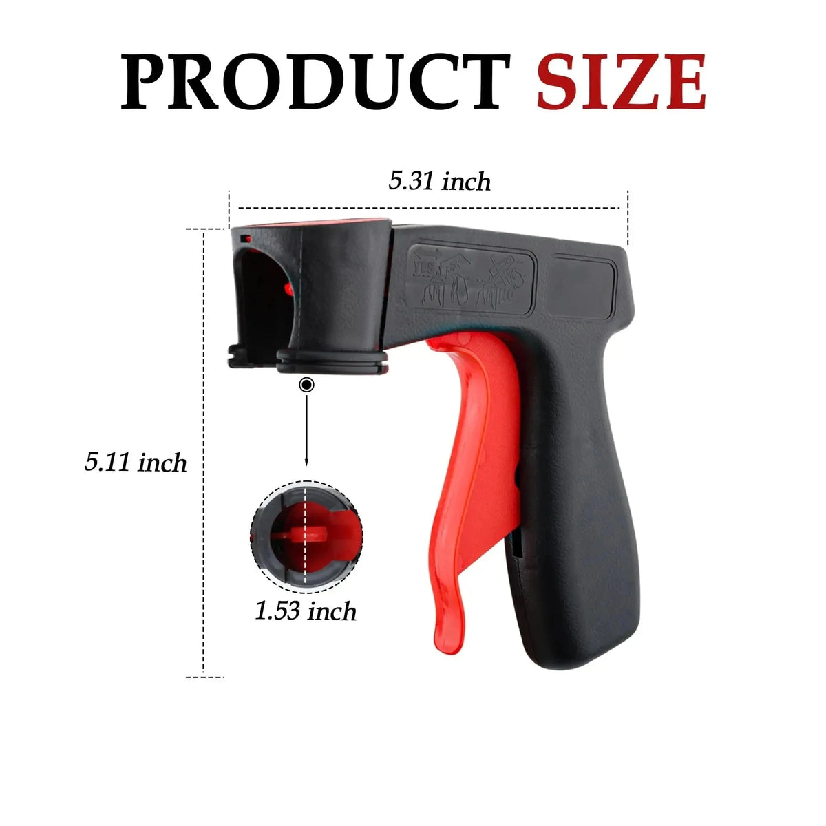 Car Spray Trigger Handle for Steadier, Cleaner Spray Control-Black