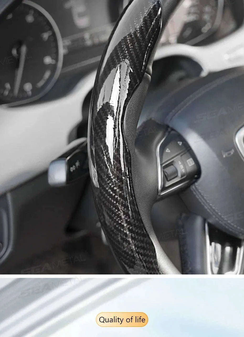 Car Steering Wheel Cover Anti-Scratch Protector-Silver 3pcs
