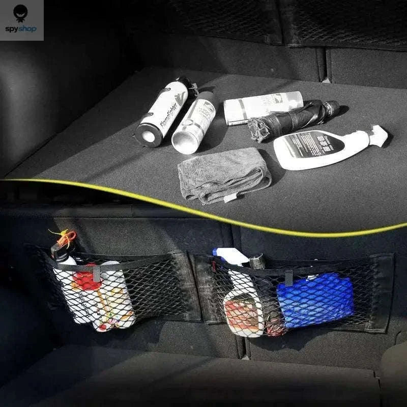 Car Storage Net Pocket Organizer for Tidy Vehicle Interiors-80 x 25cm