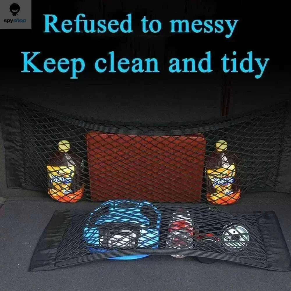 Car Storage Net Pocket Organizer for Tidy Vehicle Interiors-80 x 25cm