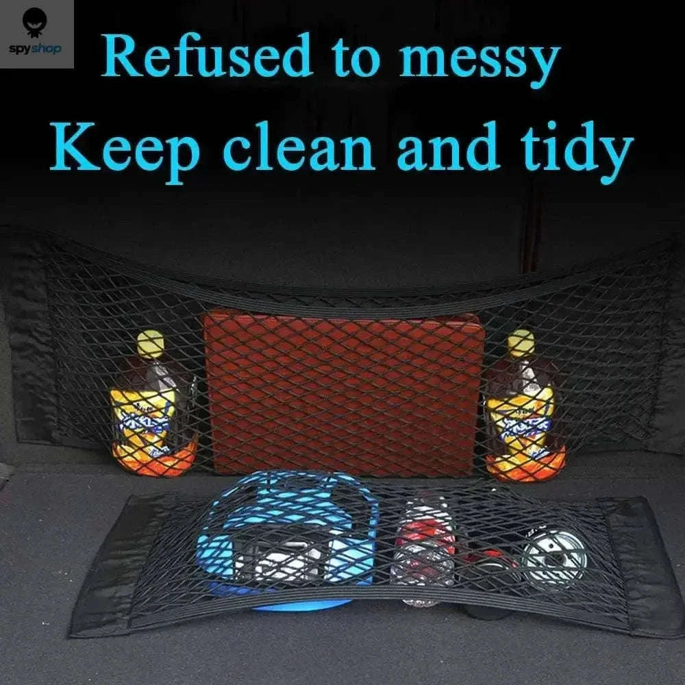 Car Storage Net Pocket Organizer for Tidy Vehicle Interiors-80 x 25cm