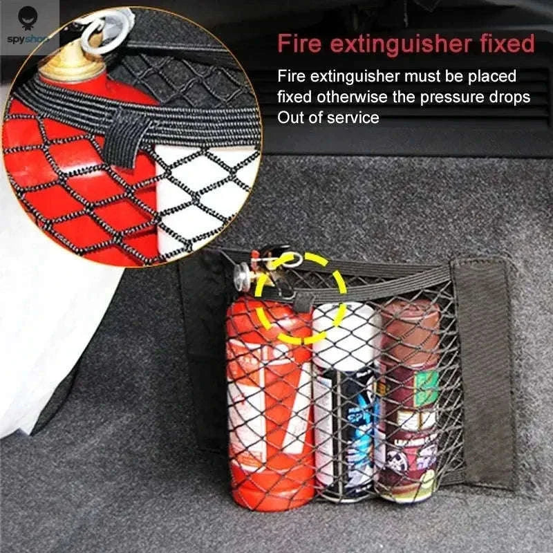 Car Storage Net Pocket Organizer for Tidy Vehicle Interiors-80 x 25cm