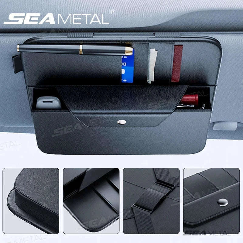 Car Sun Visor Organizer Multi-Pocket Storage Bag-1pc