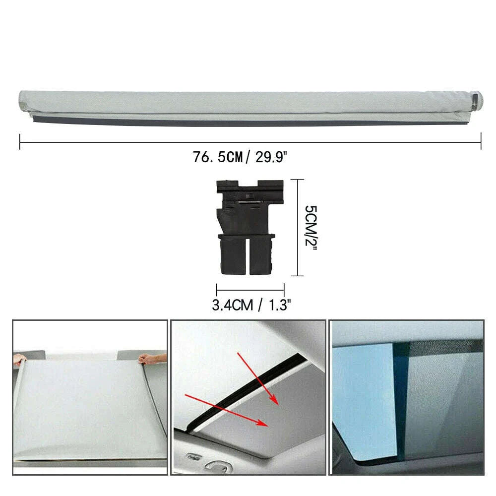Car Sunroof Sunshade Curtain Replacement OE 1K9877307-Black