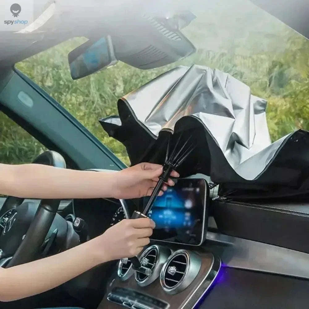 Car Sunshade Umbrella – Windshield Heat & UV Protection with Foldable Umbrella Design-1PCS 125 65