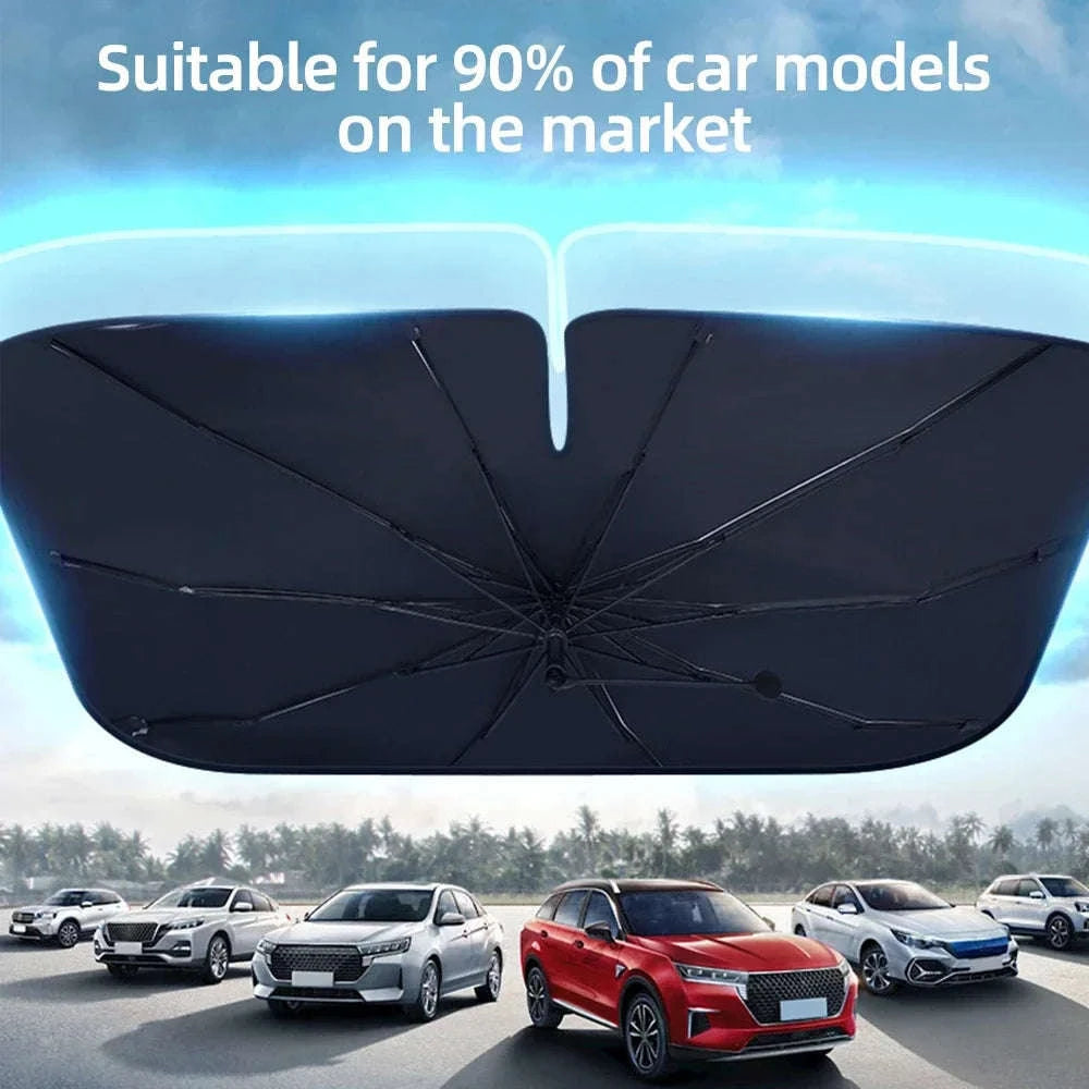 Car Sunshade Windshield Umbrella-Handle Opening M