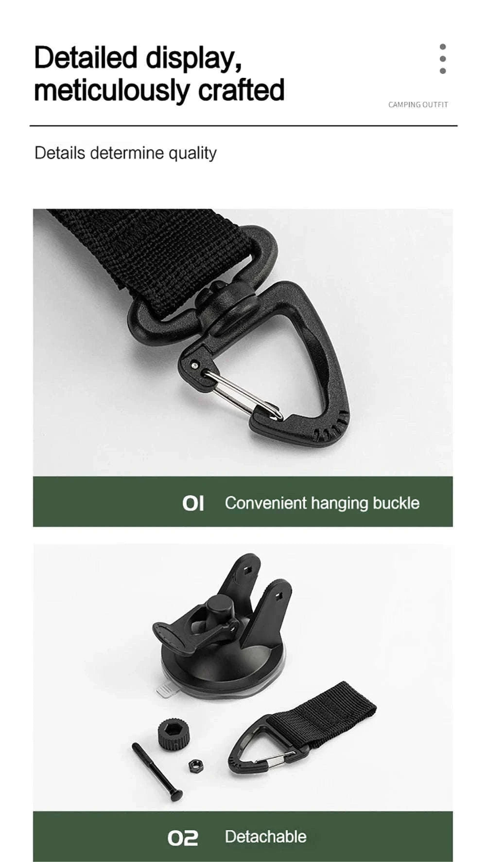 Car Tent Suction Cup Buckle Side Awning Anchors-PC-6