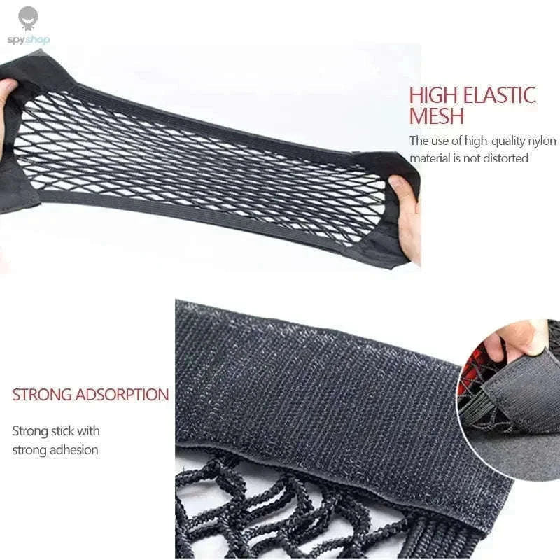 Car Trunk Mesh Organizer for Neat, Secure Cargo Storage-40x25