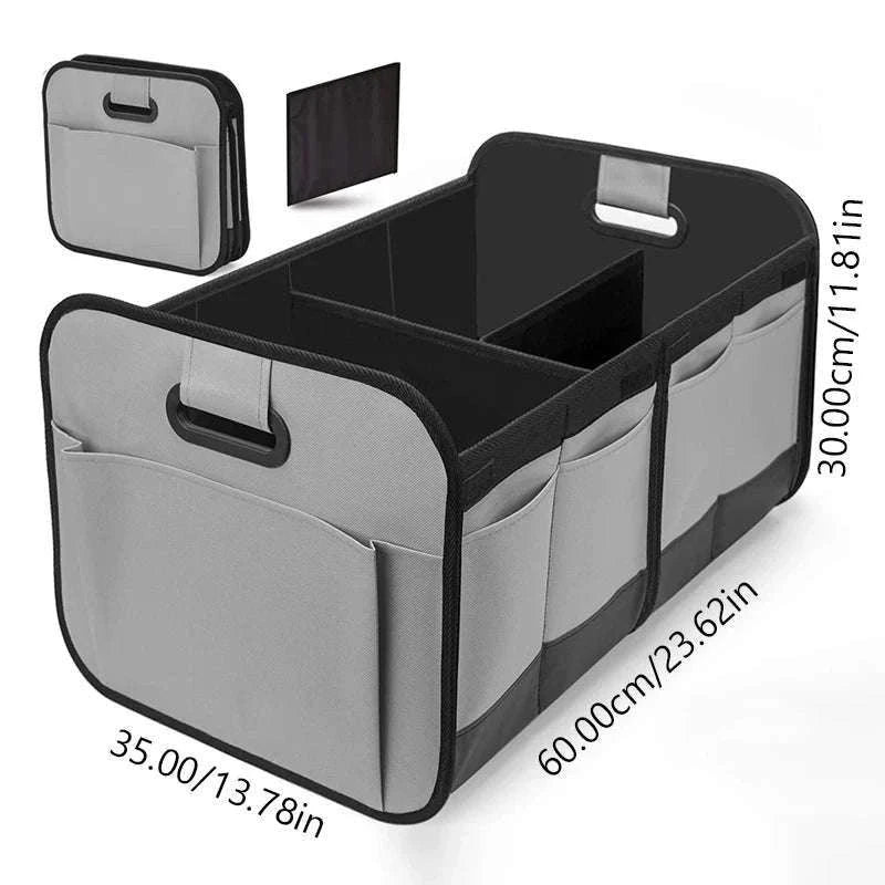 Car Trunk Organizer 63L Large-Capacity Foldable Storage Box-Black
