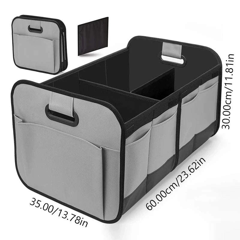 Car Trunk Organizer 63L Large-Capacity Foldable Storage Box-Black