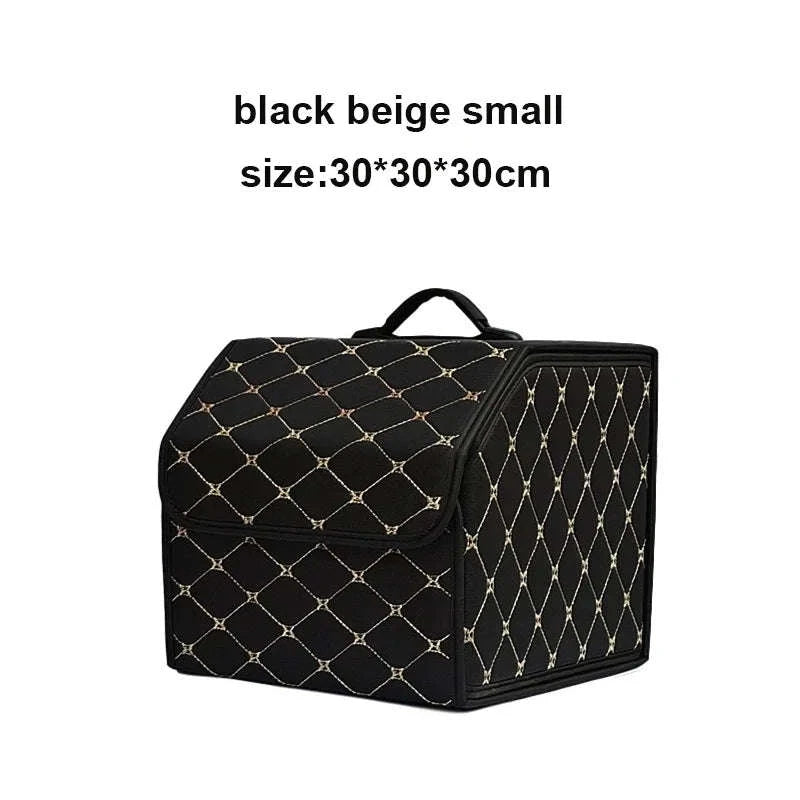 Car Trunk Organizer Box, Large Capacity, Folding Storage Bag-Red L