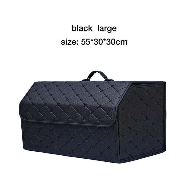 Car Trunk Organizer Box, Large Capacity, Folding Storage Bag-Red L