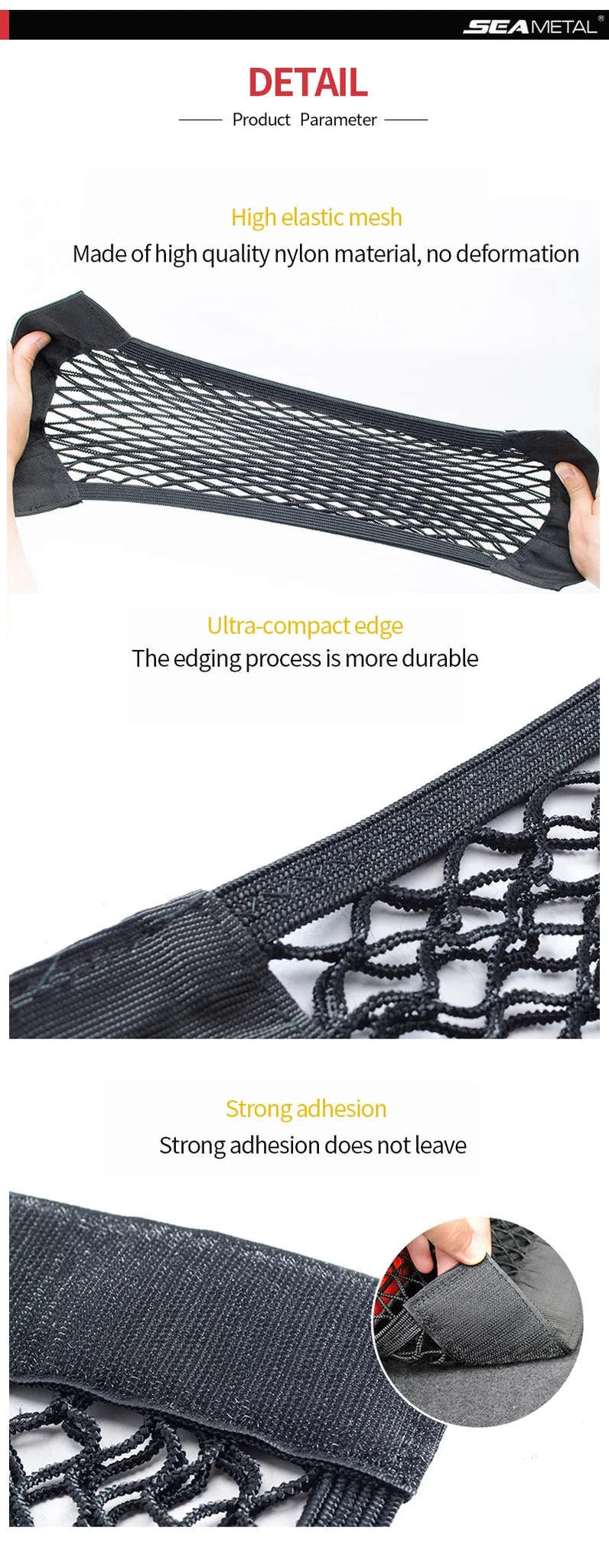 Car Trunk Storage Mesh Net Organizer-80 x 25cm