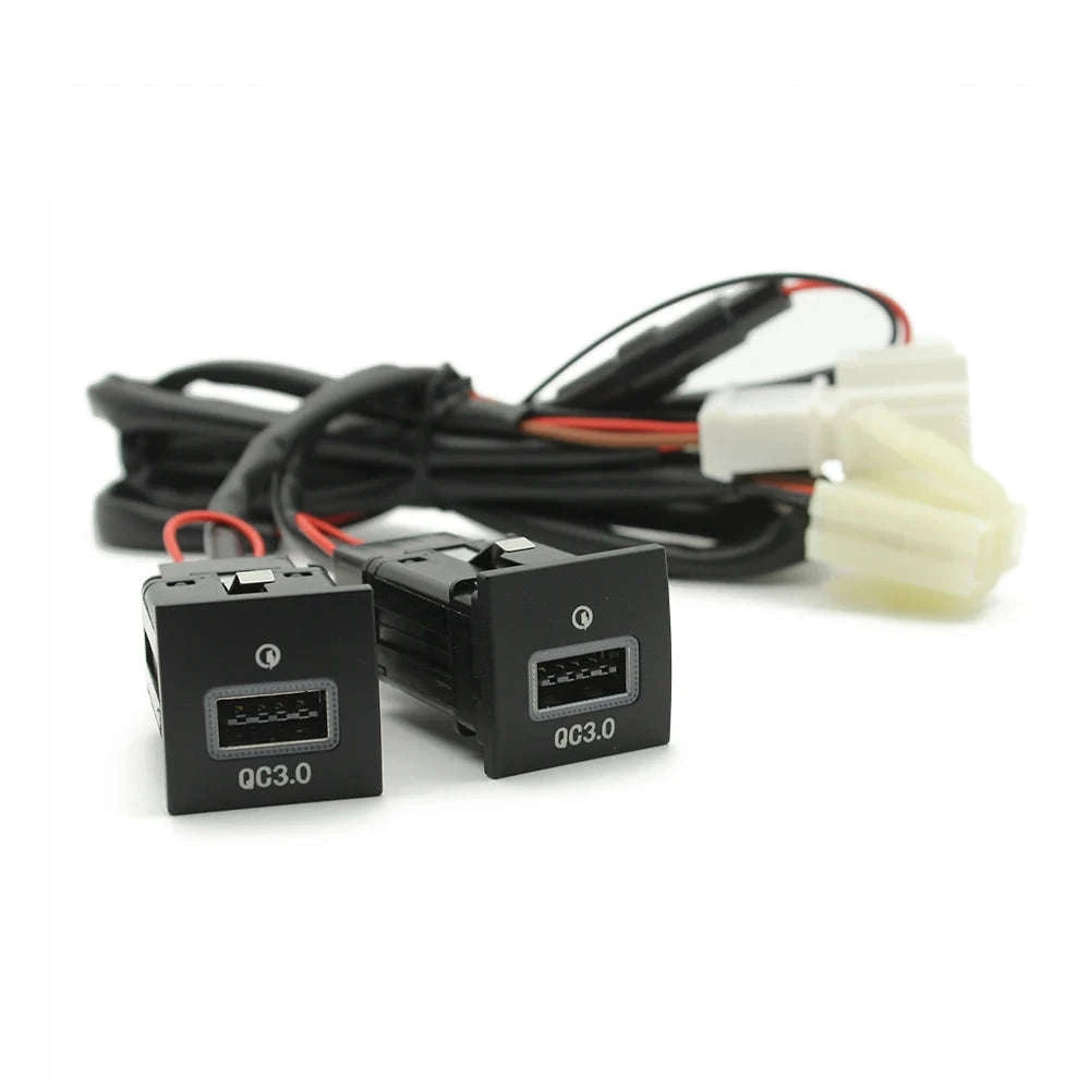 Car USB Charger PD Quick Charge Adapter for Select 2006-2012 Vehicles-USB and PD-right