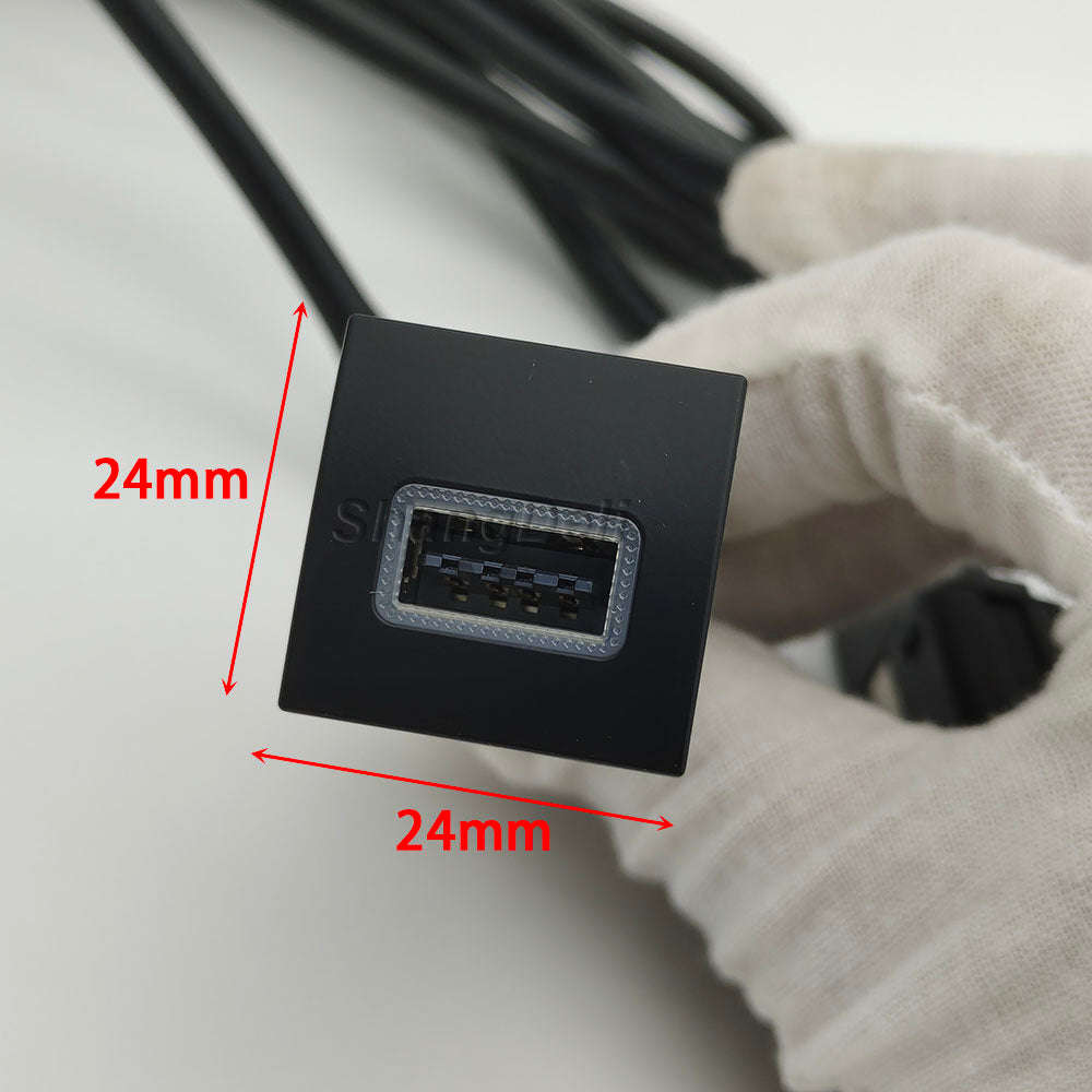Car USB Charger PD Quick Charge QC3.0 Button Adapter-Single PD right