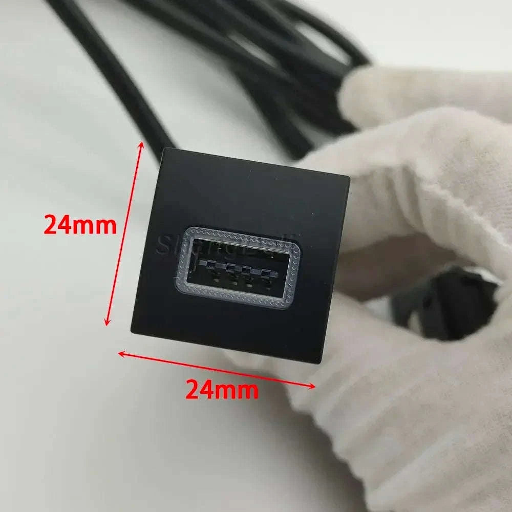 Car USB Charger PD Quick Charge QC3.0 Button Adapter-Single PD right