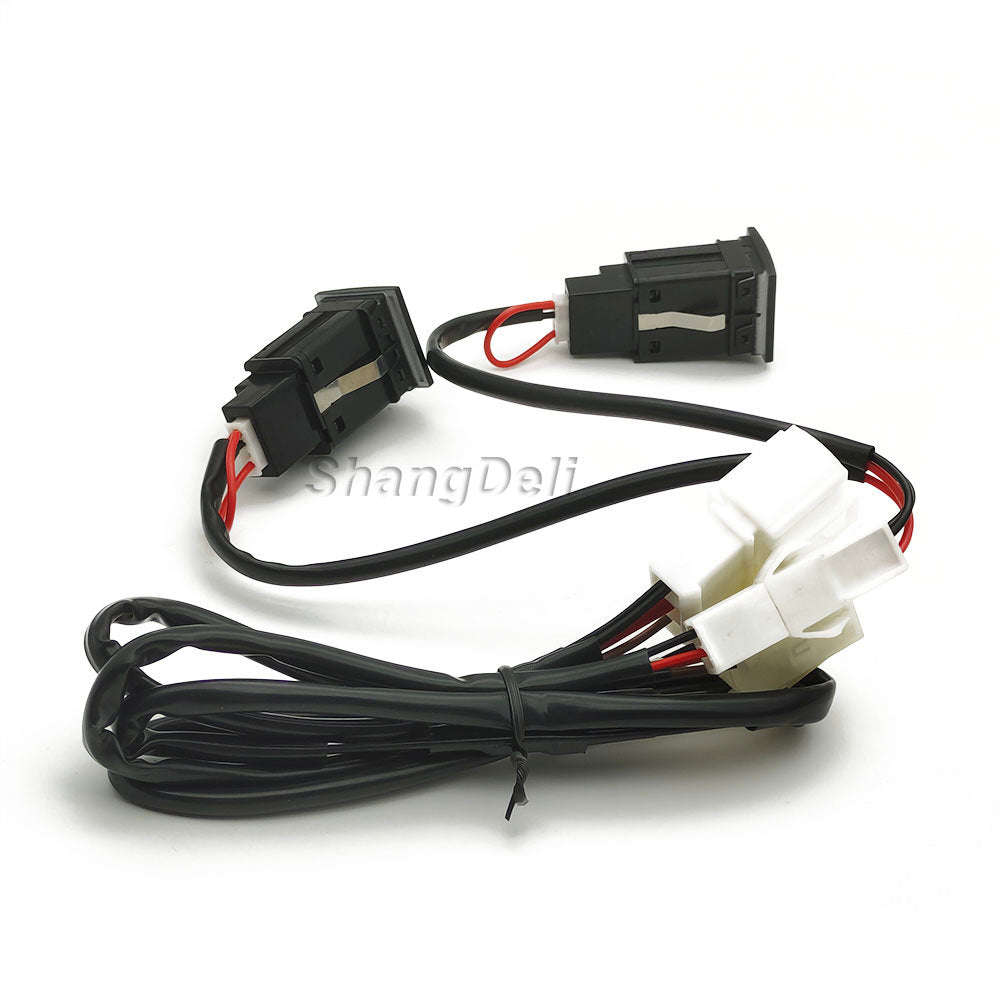 Car USB Charger PD Quick Charge QC3.0 Button Adapter-Single PD right