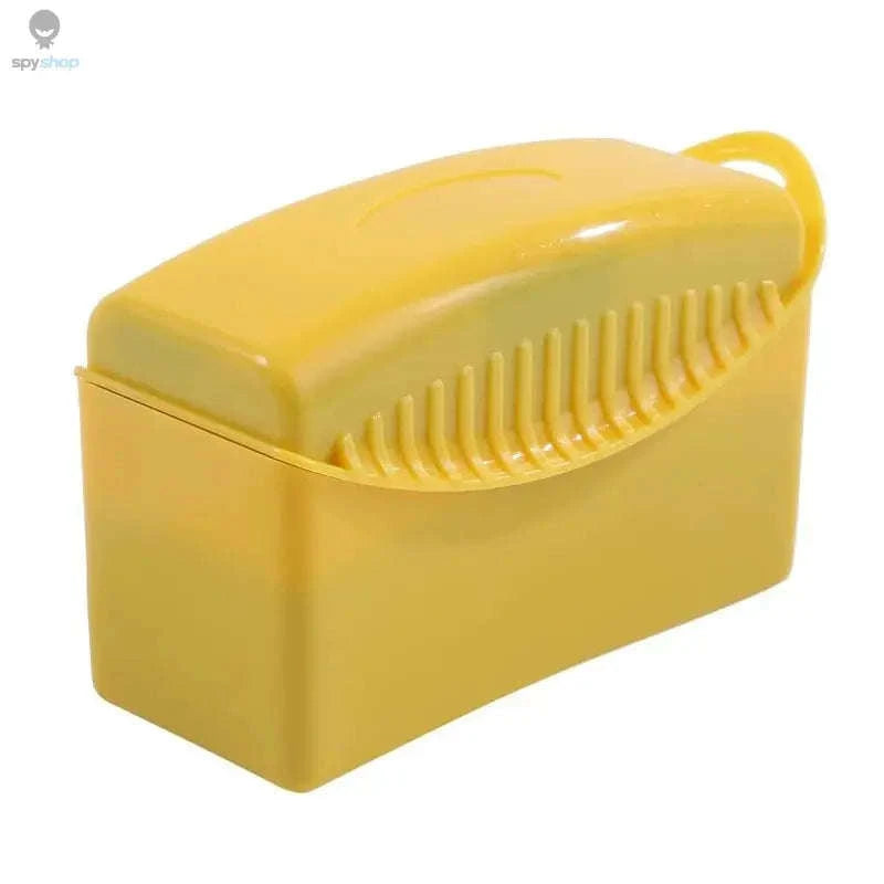 Car Wheel Polishing Sponge Brush-Yellow(without lid)