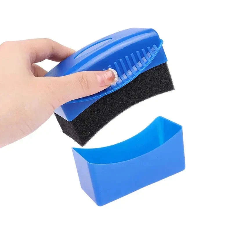 Car Wheel Polishing Sponge Brush-Yellow(without lid)