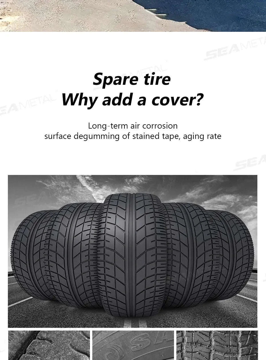 Car Wheel Tire Cover for 29-32in Tires-Silver 4pcs