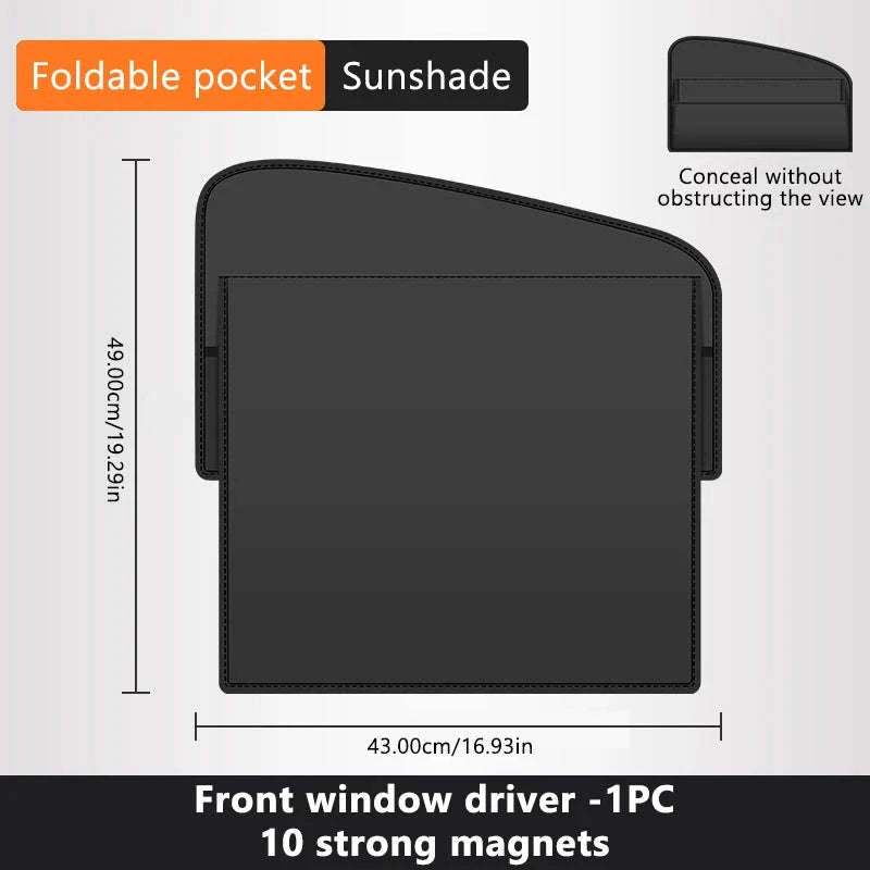 Car Window Sunshade Magnetic Side Window Curtain-Rear-1pc