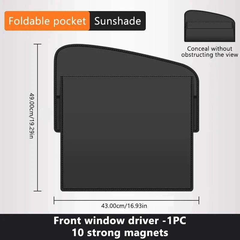 Car Window Sunshade Magnetic Side Window Curtain-Rear-1pc