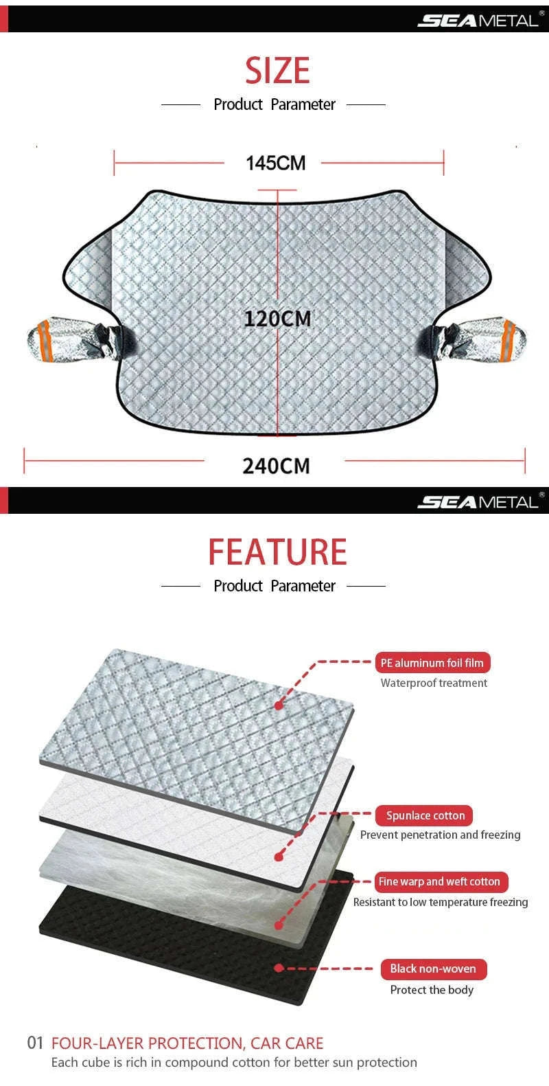 Car Windshield Snow Cover-Magnetic