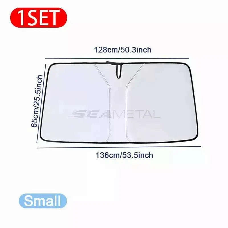 Car Windshield Sun Shade Foldable Front Window Sun Protection Cover-Size S